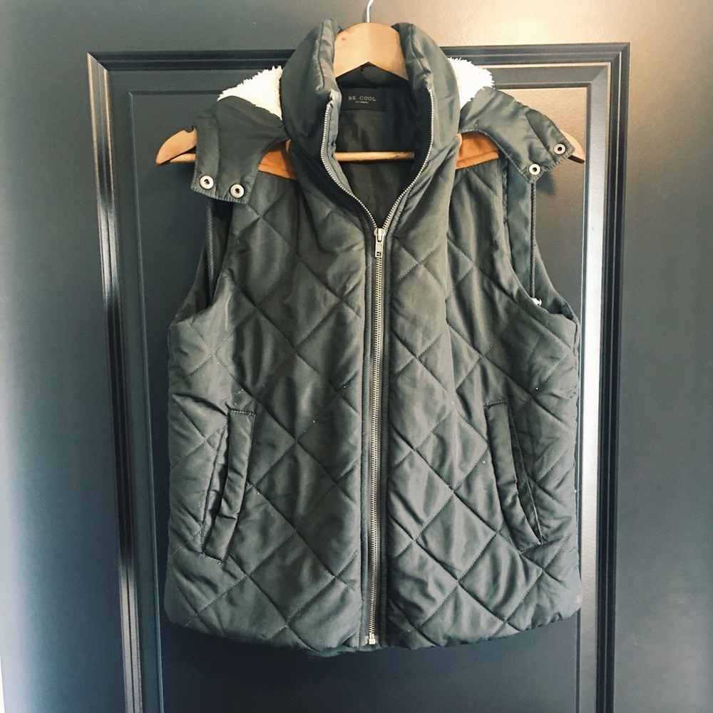 Bohme Boutique Black Hooded Vest